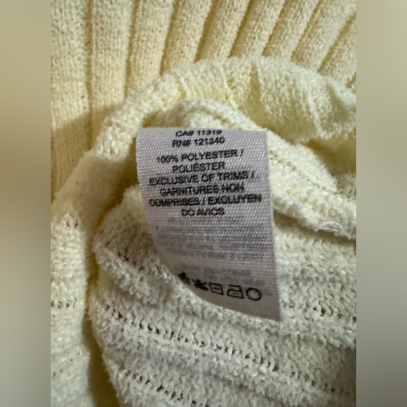 Garage Yellow Soft Ribbed Cropped Sweater - Picture 4 of 5